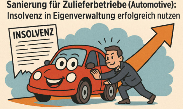 Zulieferbetrieb für Automotive in der Krise – Insolvenz in Eigenverwaltung erfolgreich nutzen